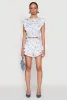 Spoon Jeans Floral Crochet Trim Tiered Shorts sold by Rainbow