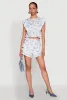 Spoon Jeans Floral Crochet Trim Tiered Shorts sold by Rainbow