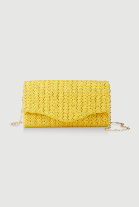 Straw Envelope Clutch Bag sold by Rainbow