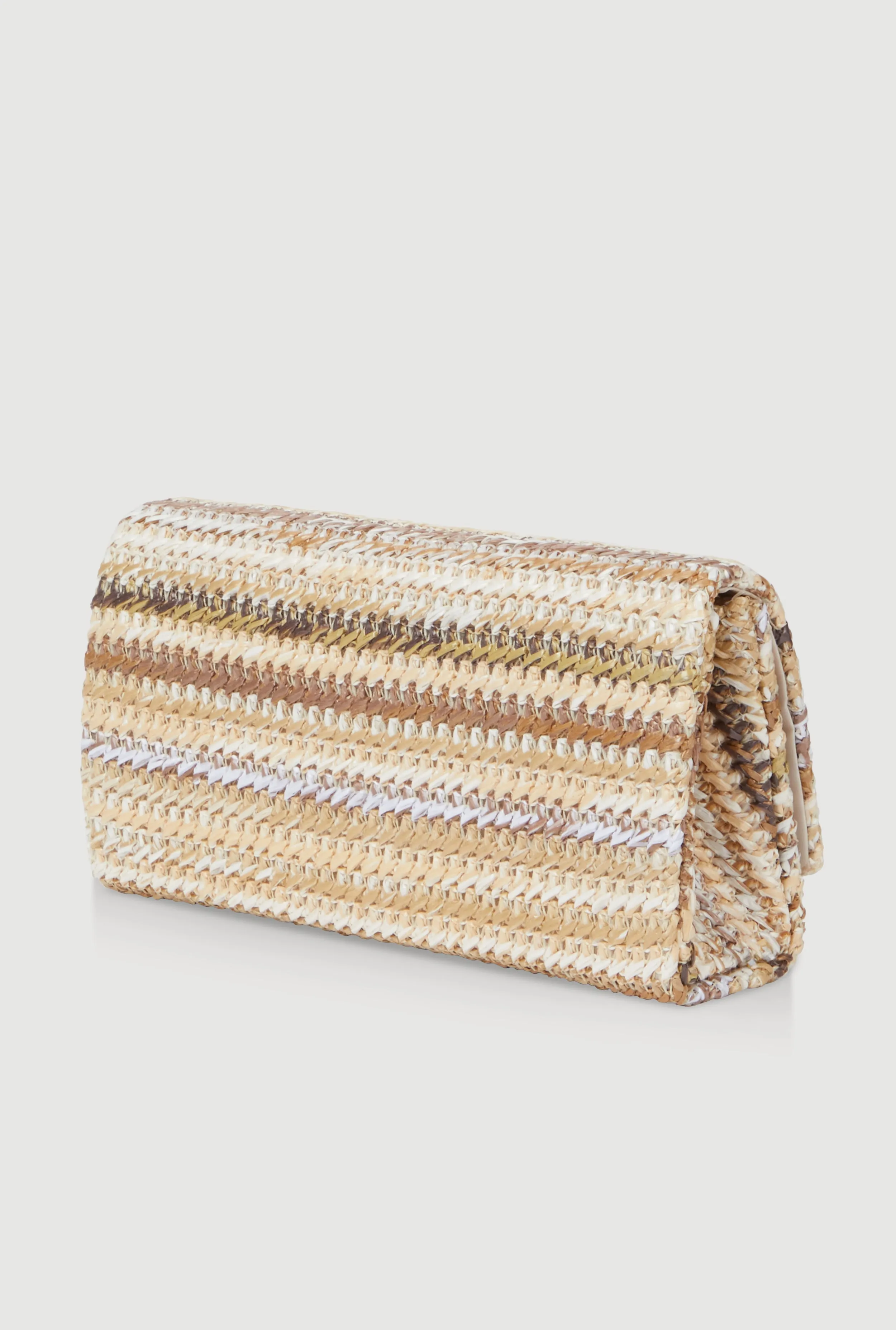 Striped Straw Clutch Bag sold by Rainbow product image thumbnail 3