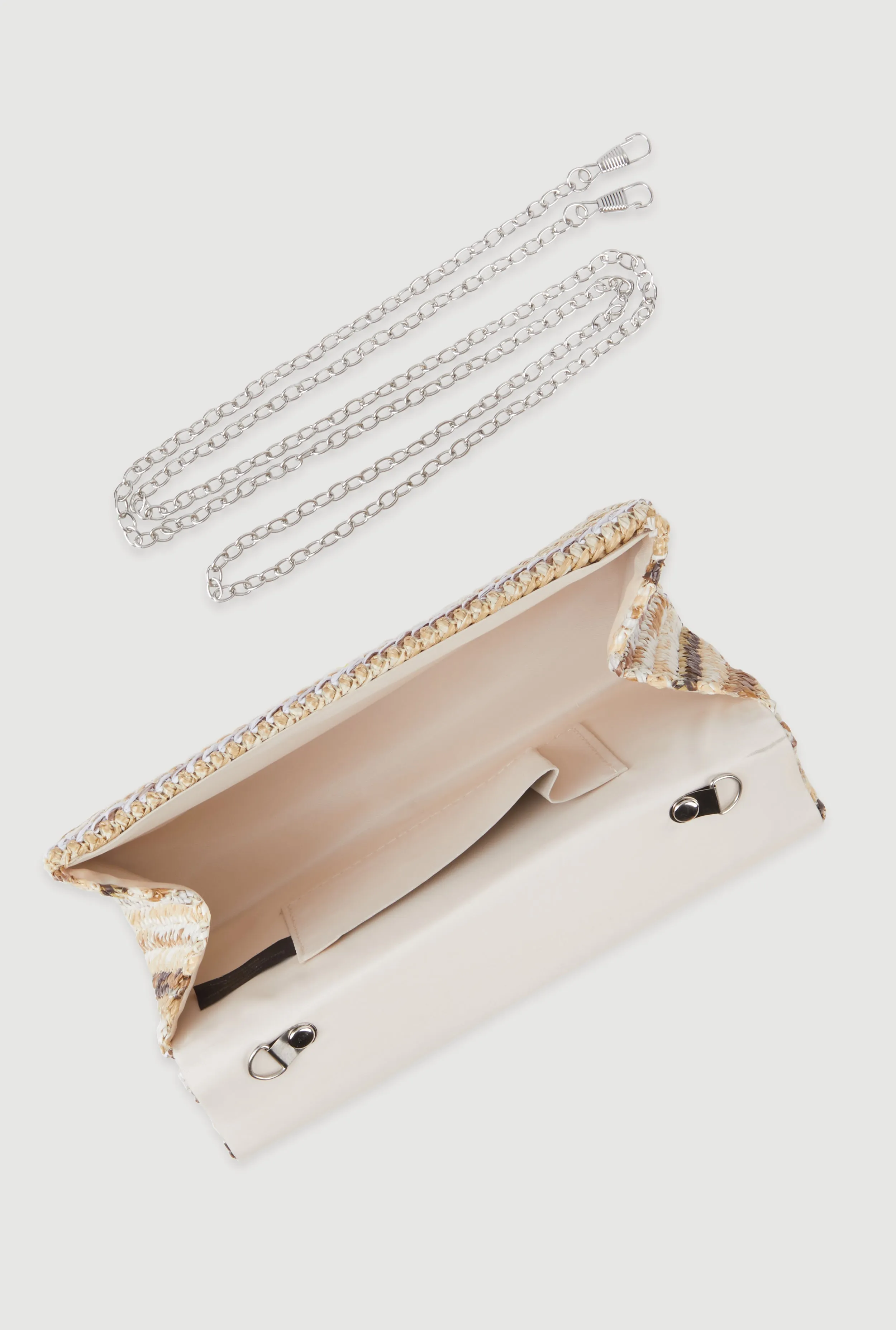 Striped Straw Clutch Bag sold by Rainbow product image thumbnail 5