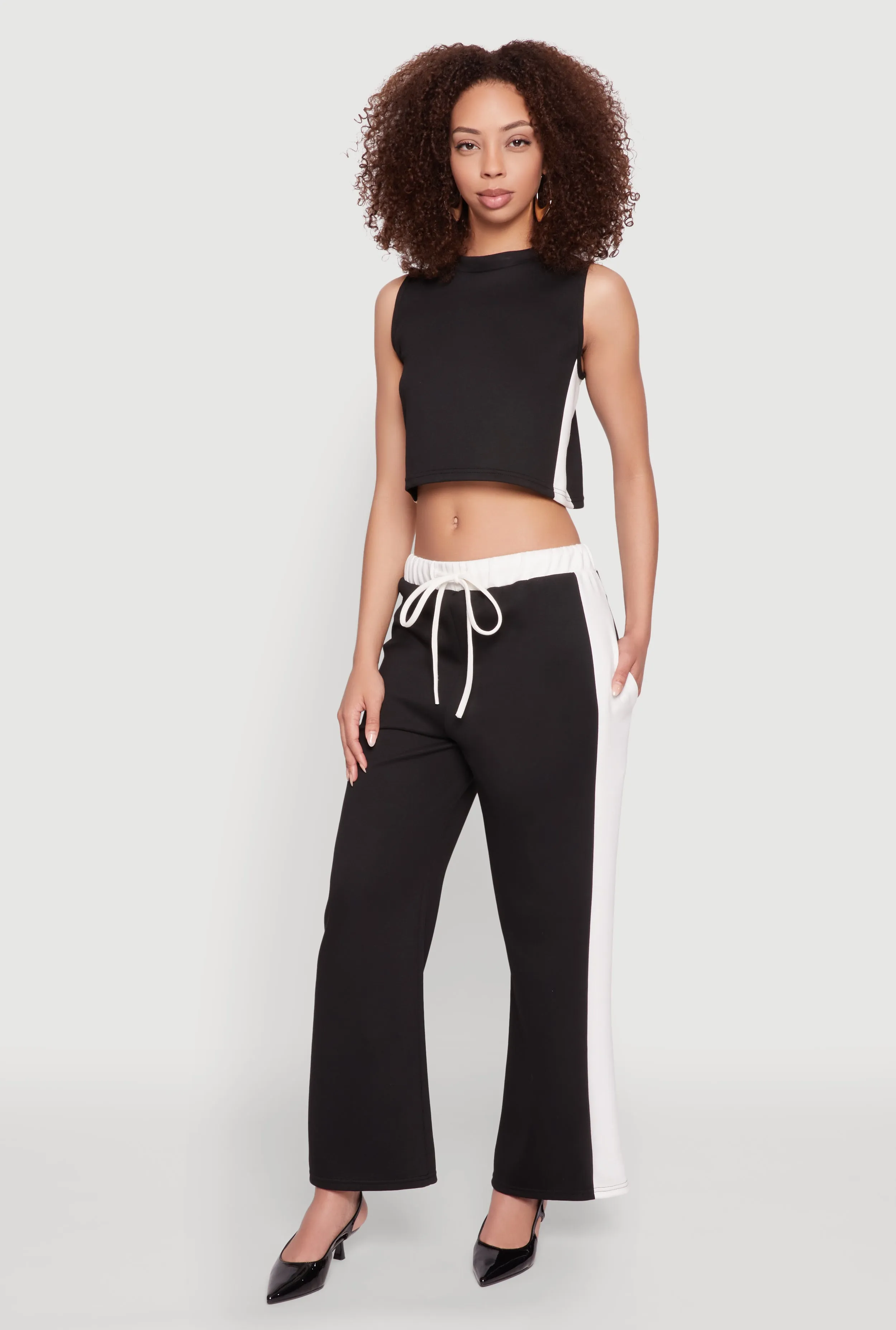 Contrast Trim Drawstring Waist Sweatpants sold by Rainbow product image thumbnail 2