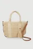 Tassel Detail Straw Tote Bag sold by Rainbow