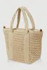 Tassel Detail Straw Tote Bag sold by Rainbow