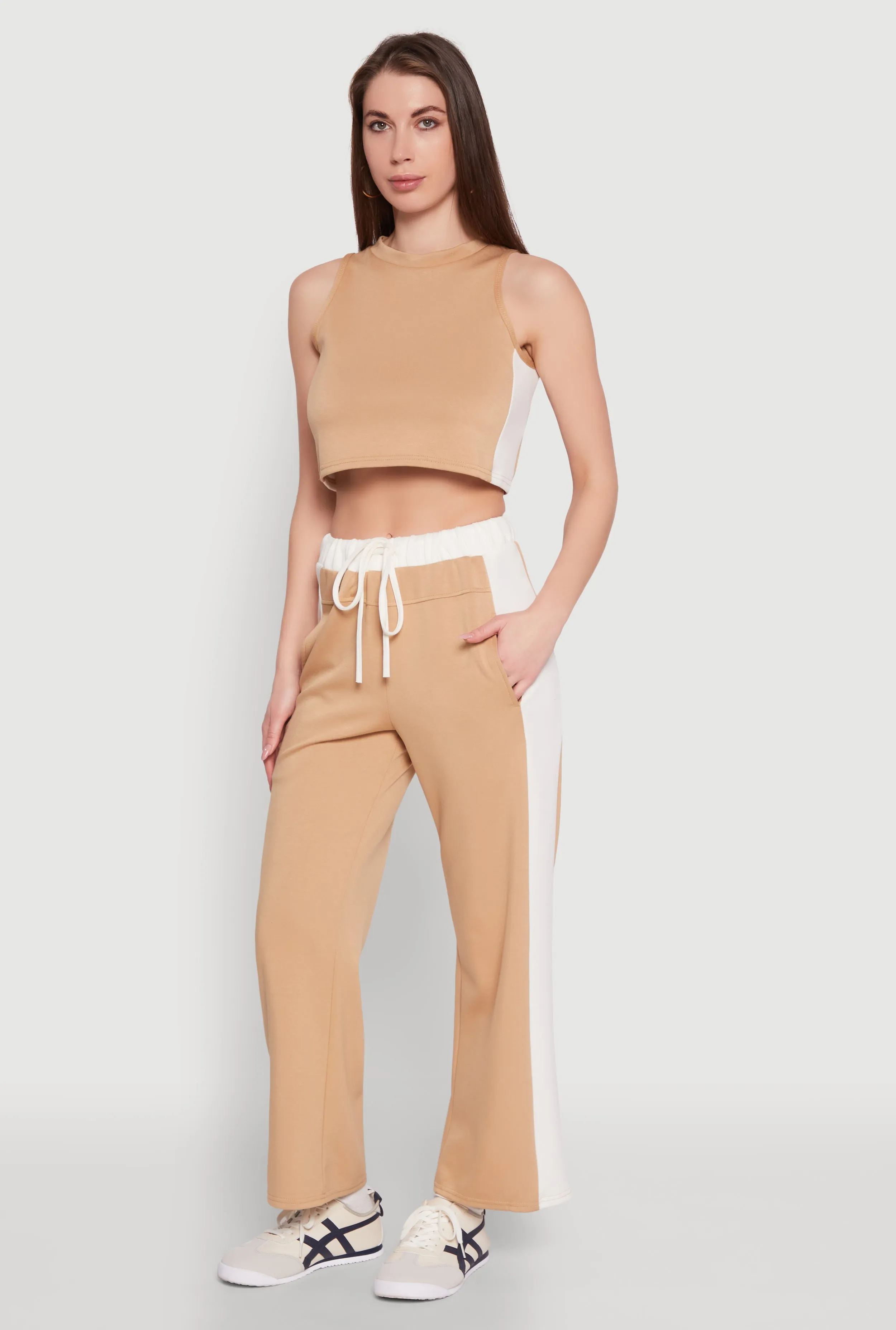 Contrast Trim Drawstring Waist Sweatpants sold by Rainbow product image thumbnail 2