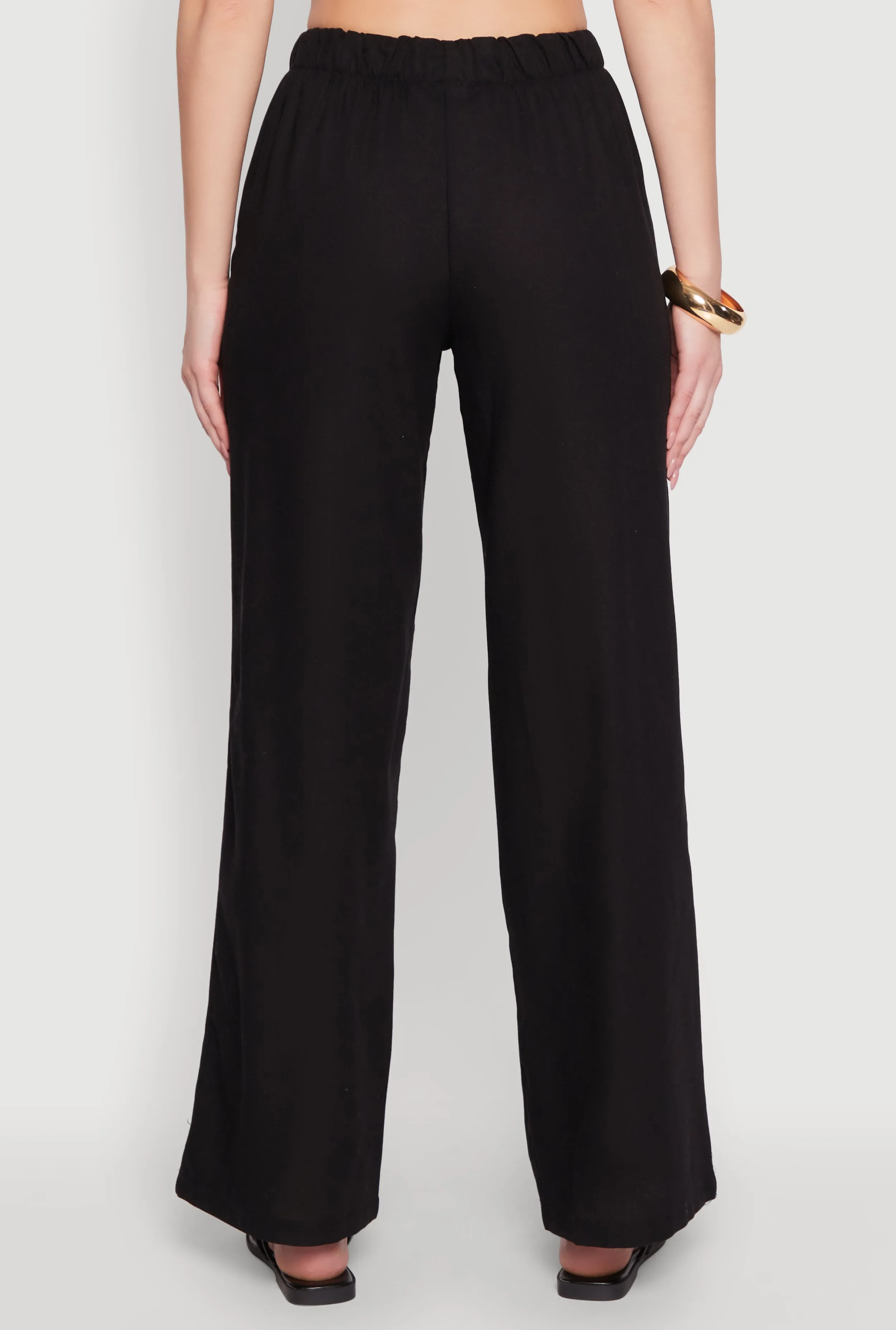 Linen Drawstring Waist Pants sold by Rainbow product image thumbnail 5