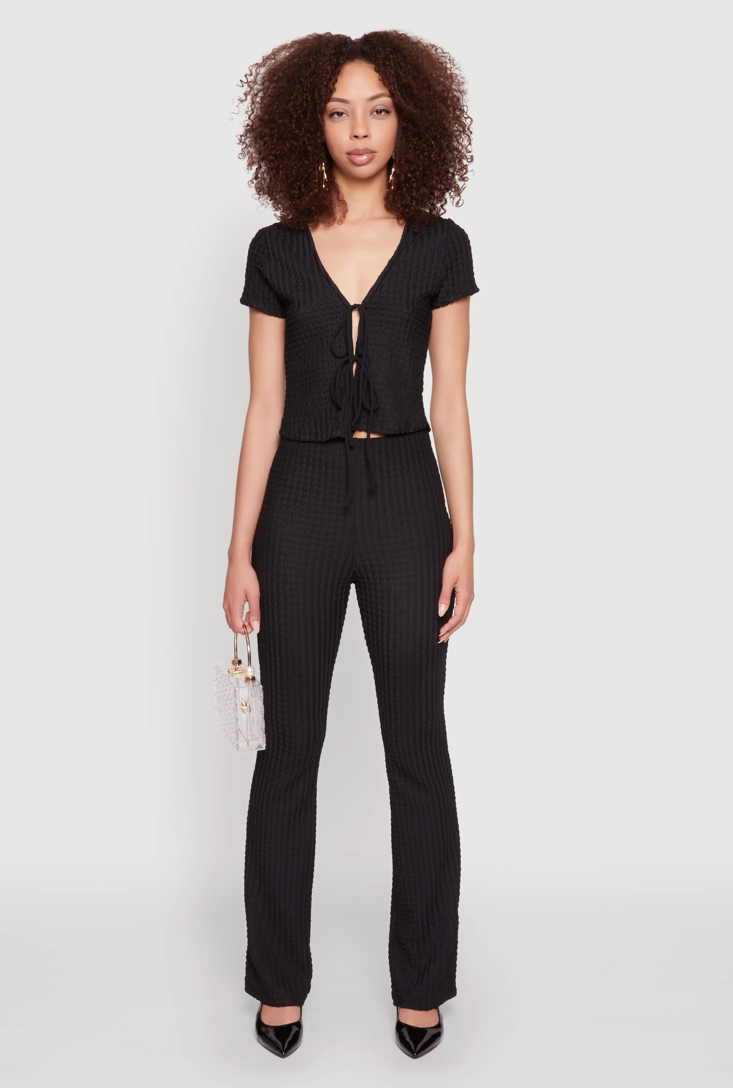 Iris Textured Knit Dress Pants sold by Rainbow product image thumbnail 2