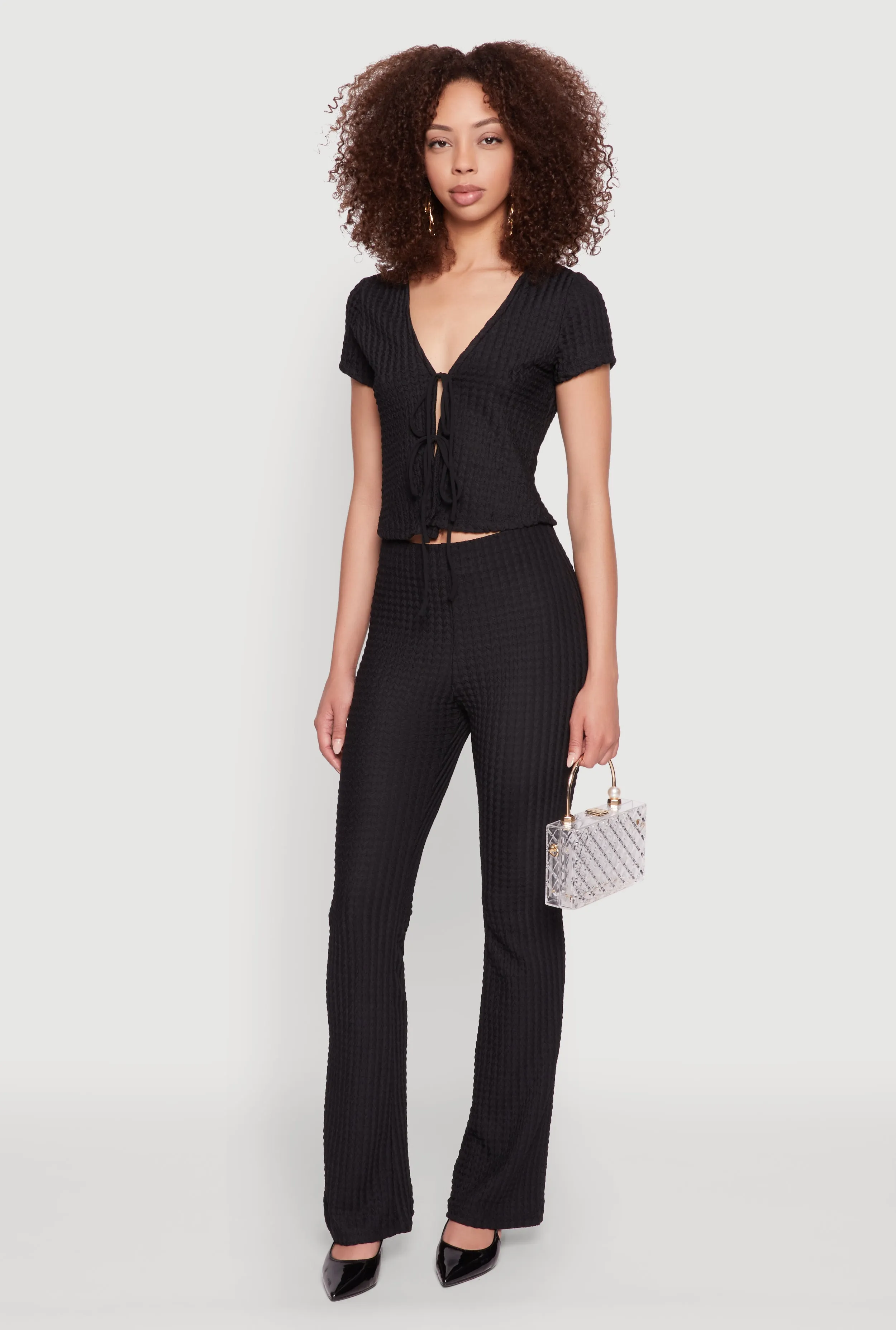 Iris Textured Knit Dress Pants sold by Rainbow