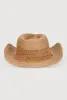 Beaded Toggle Drawstring Straw Cowboy Hat sold by Rainbow