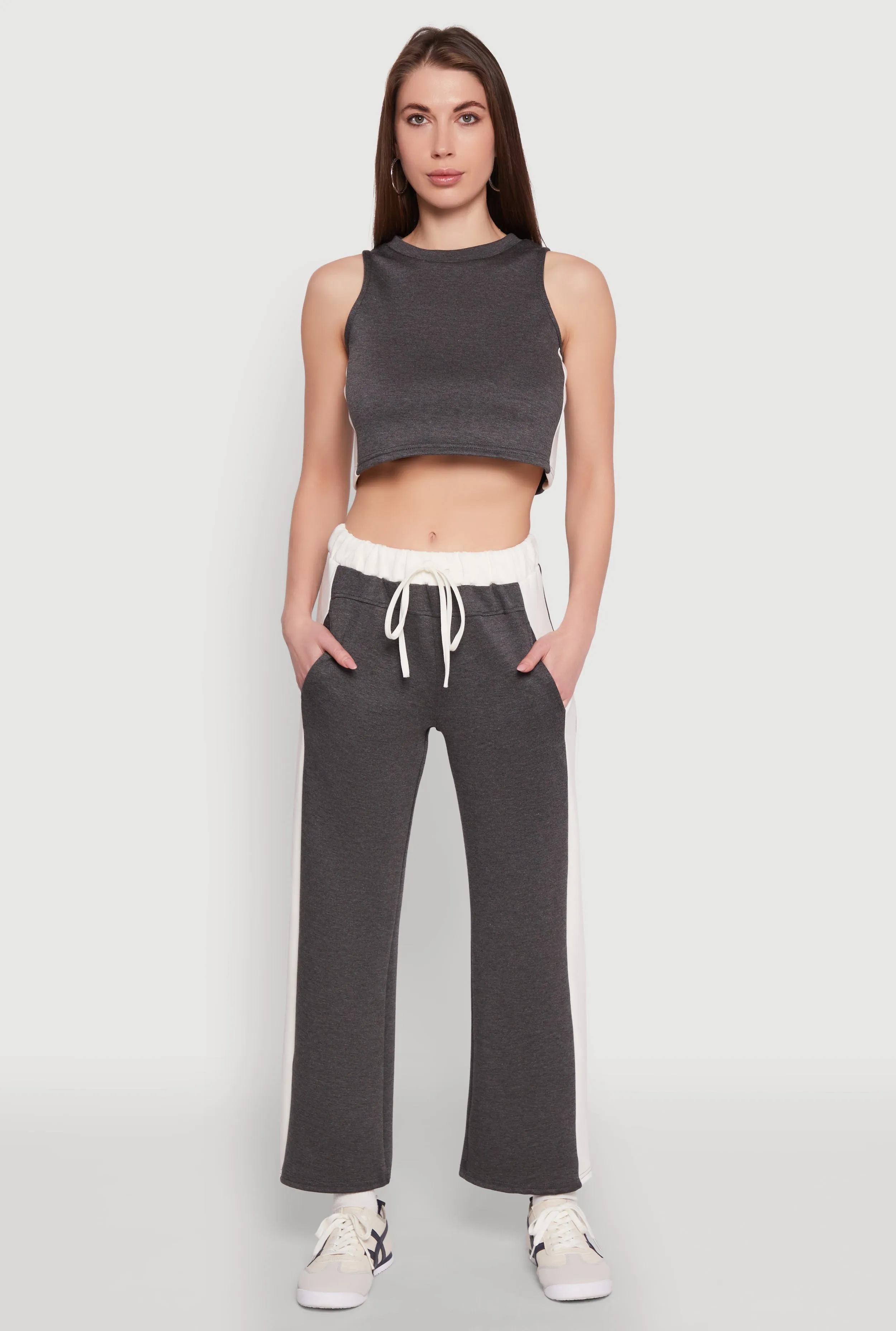 Contrast Trim Drawstring Waist Sweatpants sold by Rainbow product image thumbnail 2