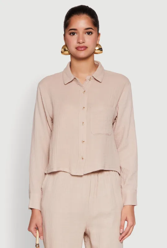 Iris Gauze Knit Shirt sold by Rainbow