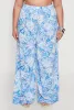 Plus Size Almost Famous Tropical Print Palazzo Pants sold by Rainbow