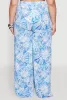 Plus Size Almost Famous Tropical Print Palazzo Pants sold by Rainbow