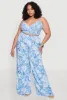 Plus Size Almost Famous Tropical Print Palazzo Pants sold by Rainbow