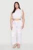 Plus Size Sleeveless Utility Zip Front Top sold by Rainbow