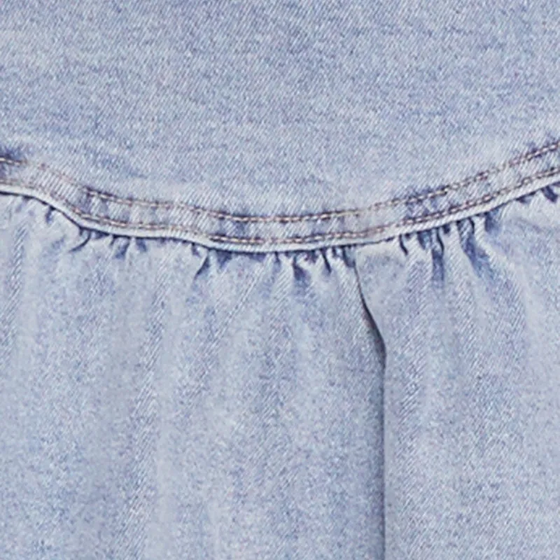 Almost Famous Denim High Waist Bubble Mini Skirt sold by Rainbow product image thumbnail 4