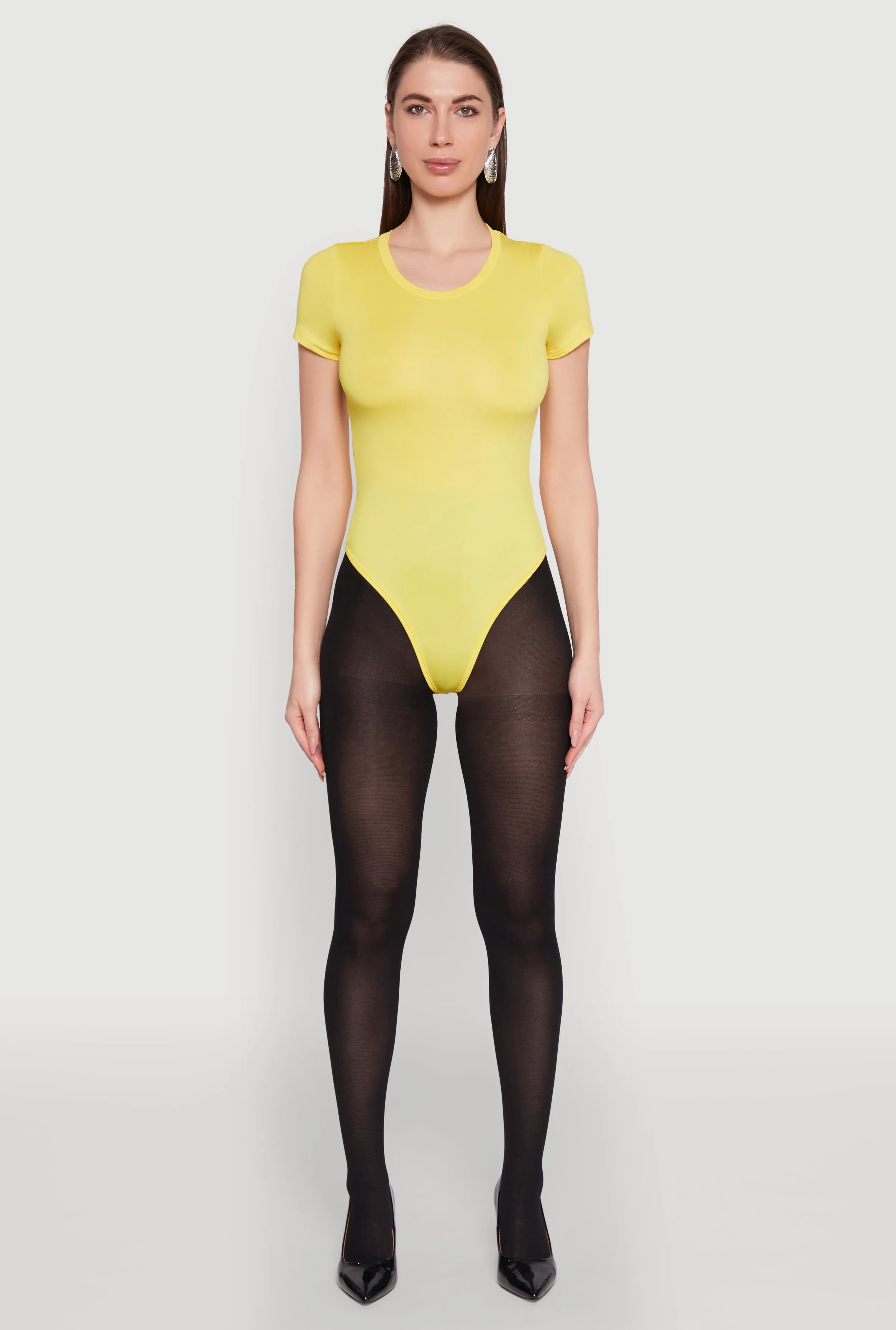 Daisy Crew Neck Bodysuit sold by Rainbow