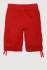 Boys Solid Tie Hem Cargo Shorts sold by Rainbow