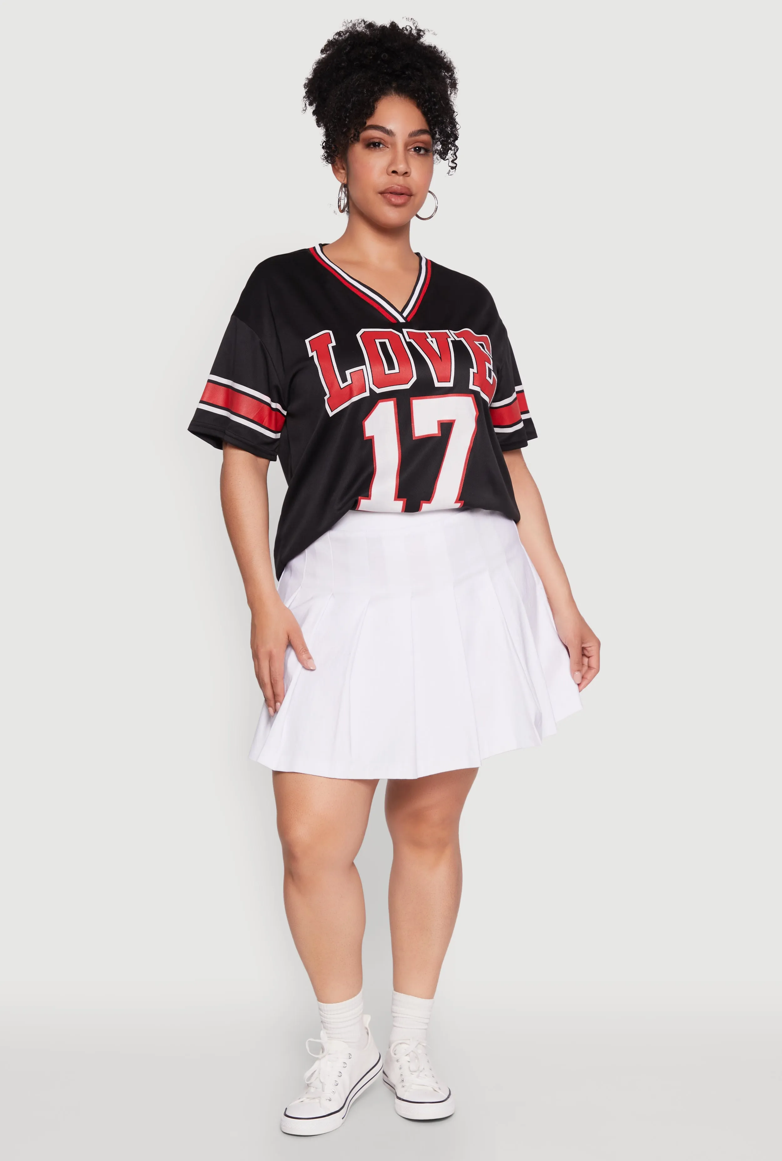 Plus Size Love 17 Football Jersey sold by Rainbow product image thumbnail 3