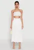 Airy Smocked High Waist Skirt sold by Rainbow