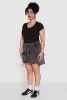 Plus Size Daisy Mineral Wash Denim Cargo Skirt sold by Rainbow