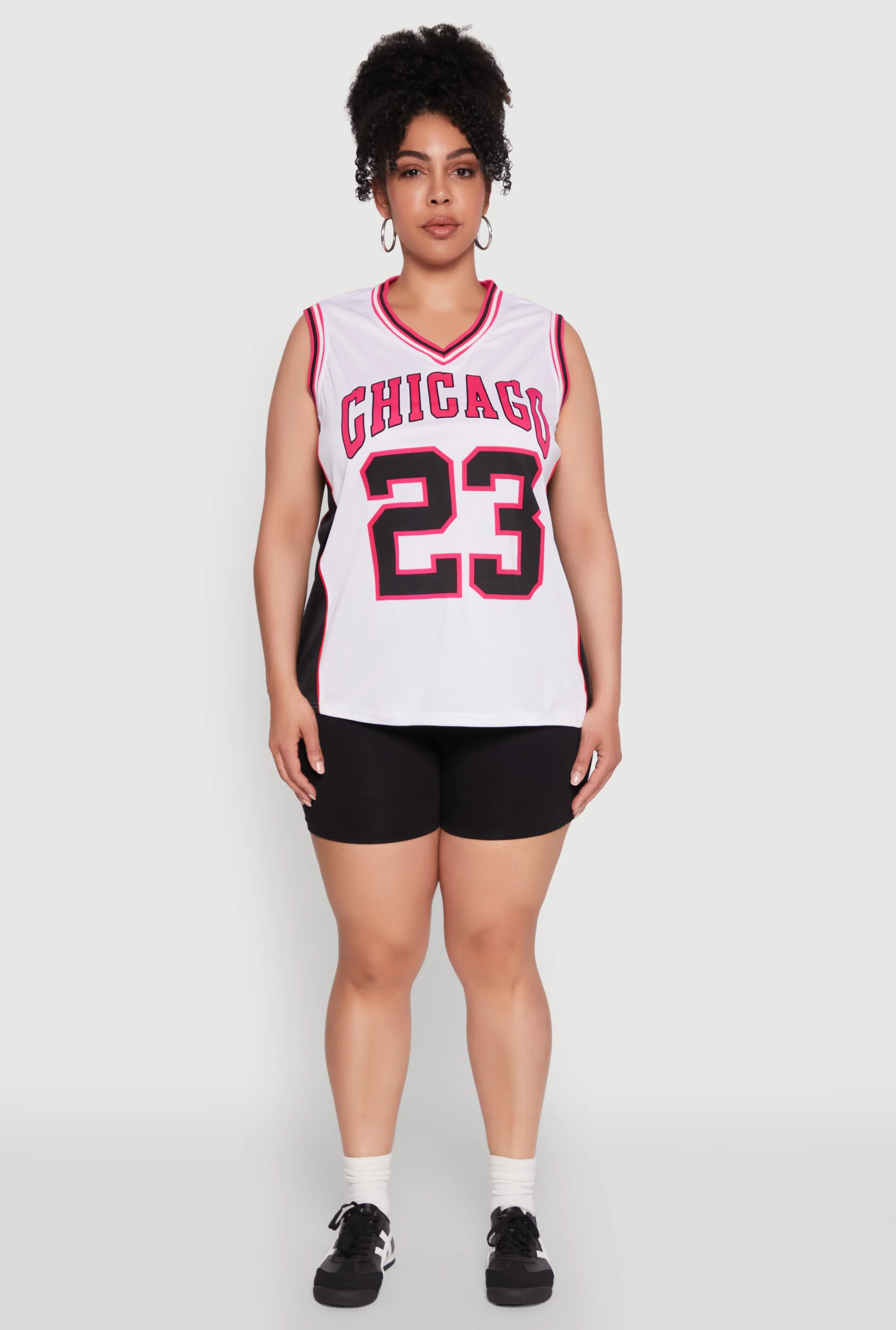 Plus Size Graphic Basketball Jersey sold by Rainbow