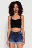 Seamless Ribbed Knit Cropped Cami sold by Rainbow
