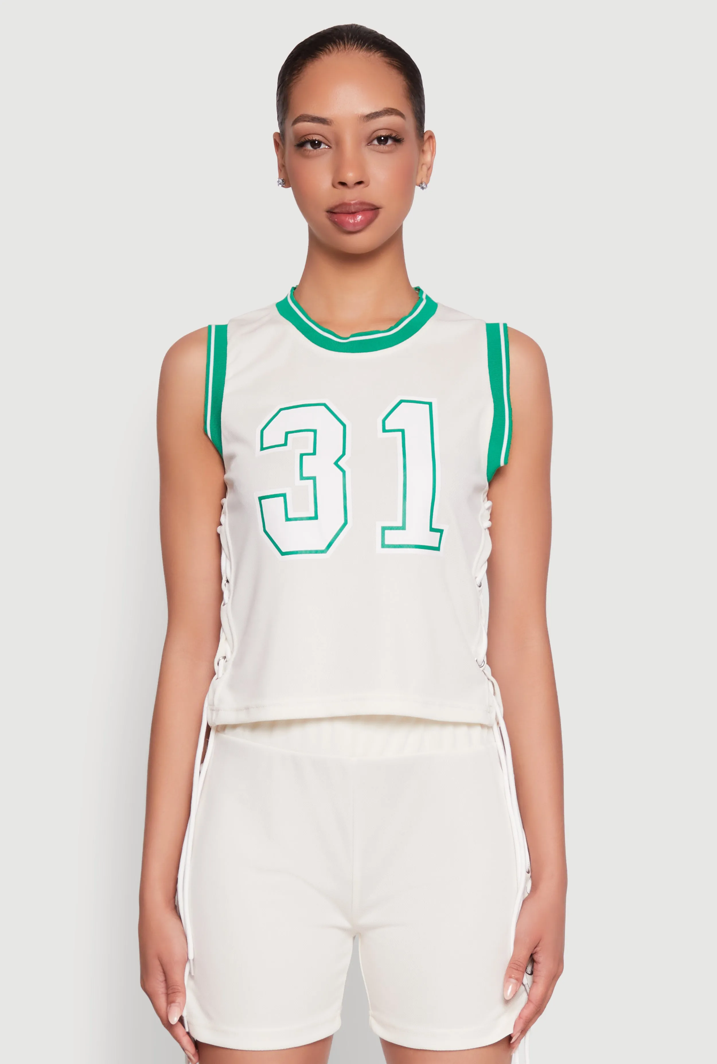 31 Graphic Contrast Trim Jersey sold by Rainbow