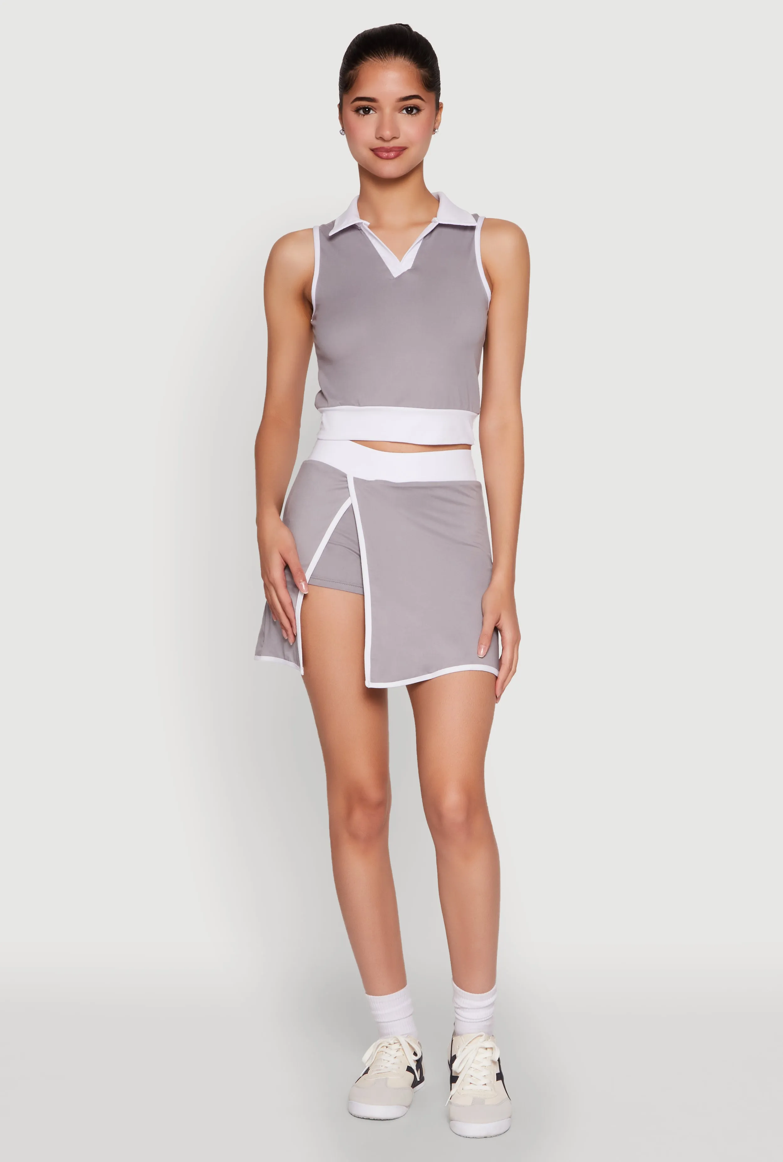 Contrast Trim Sleeveless Polo Shirt sold by Rainbow product image thumbnail 2