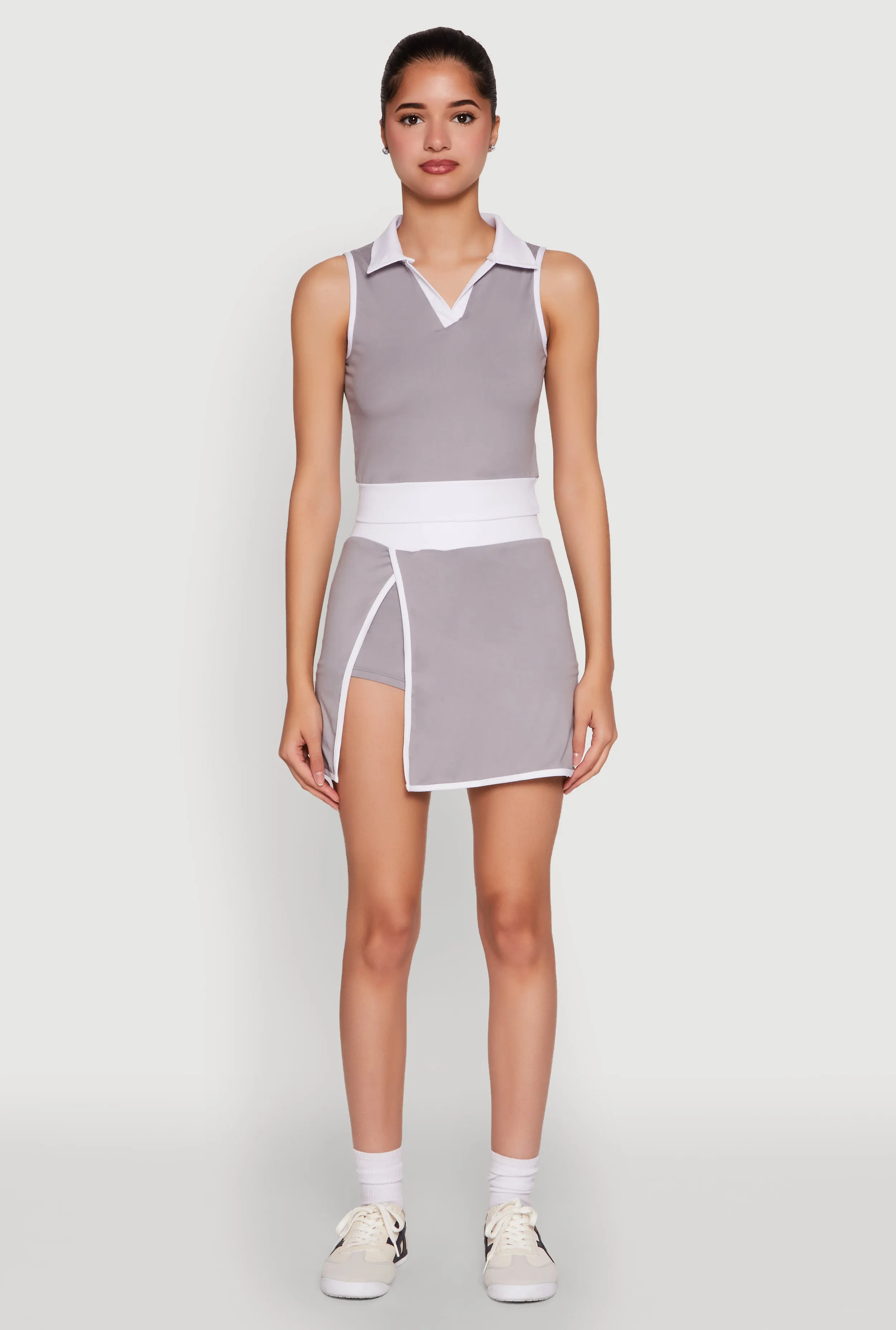 Contrast Trim Sleeveless Polo Shirt sold by Rainbow product image thumbnail 3