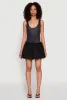 Printed Pattern Bubble Hem Dress sold by Rainbow