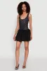 Printed Pattern Bubble Hem Dress sold by Rainbow