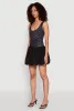 Printed Pattern Bubble Hem Dress sold by Rainbow