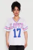 Plus Size Love 17 Football Jersey sold by Rainbow