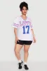 Plus Size Love 17 Football Jersey sold by Rainbow