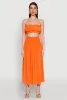 Airy Smocked High Waist Skirt sold by Rainbow