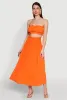 Airy Smocked High Waist Skirt sold by Rainbow