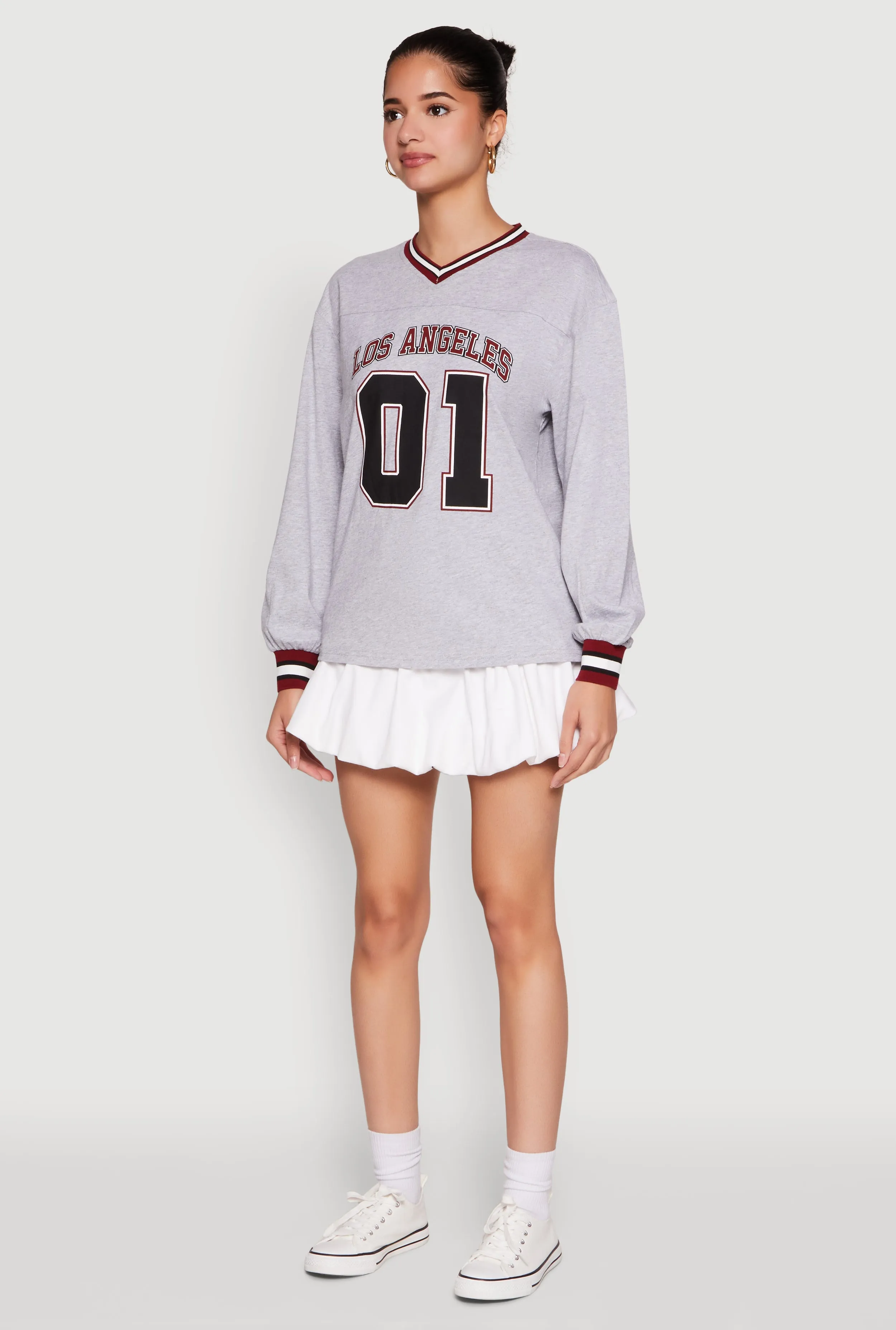 Almost Famous Varsity Graphic Long Sleeve Top sold by Rainbow product image thumbnail 5