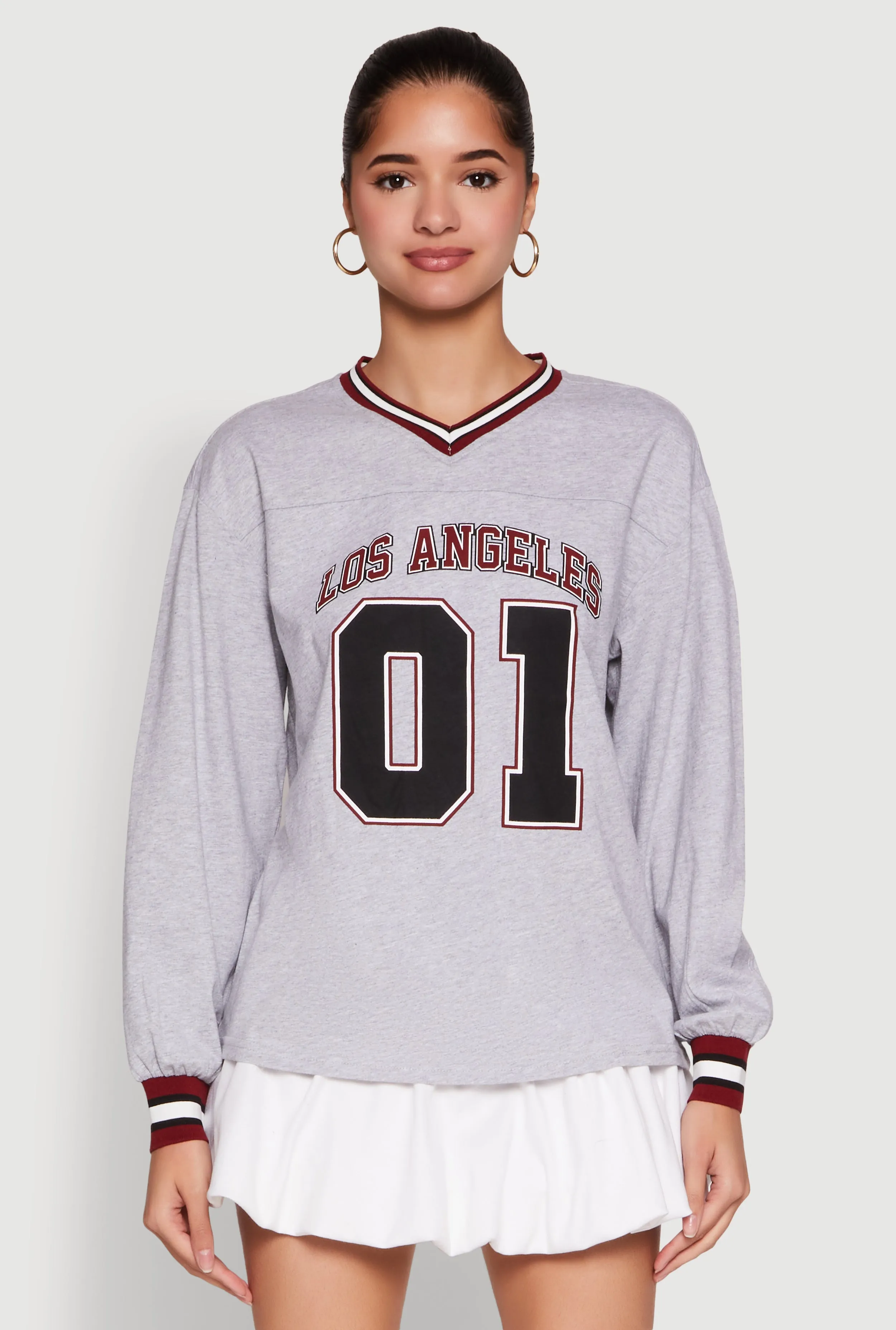 Almost Famous Varsity Graphic Long Sleeve Top sold by Rainbow product image thumbnail 2