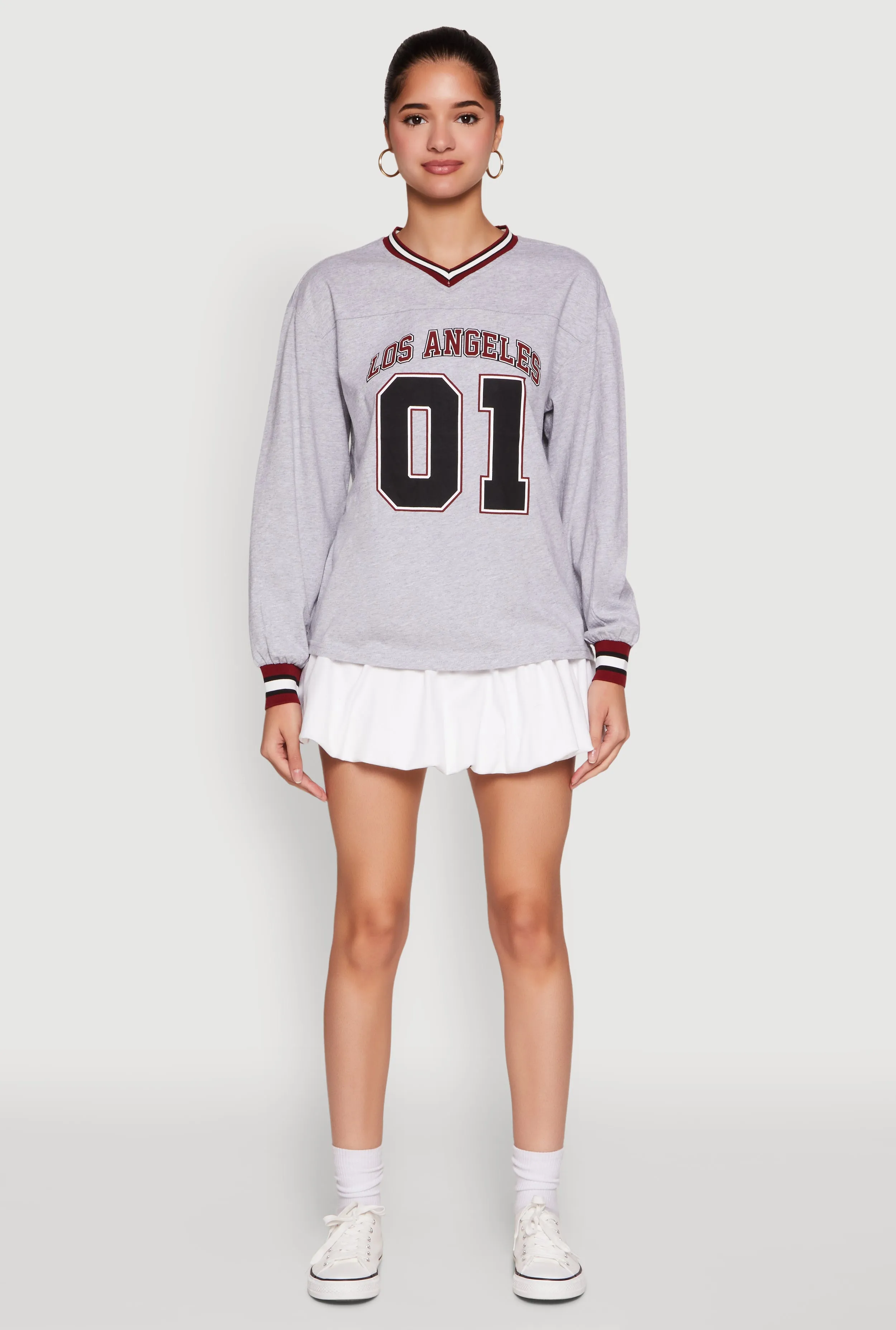 Almost Famous Varsity Graphic Long Sleeve Top sold by Rainbow product image thumbnail 3
