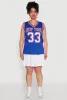 Plus Size Graphic Basketball Jersey sold by Rainbow