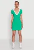 Contrast Trim Johnny Collar Polo Dress sold by Rainbow