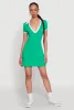 Contrast Trim Johnny Collar Polo Dress sold by Rainbow