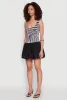 Printed Pattern Bubble Hem Dress sold by Rainbow