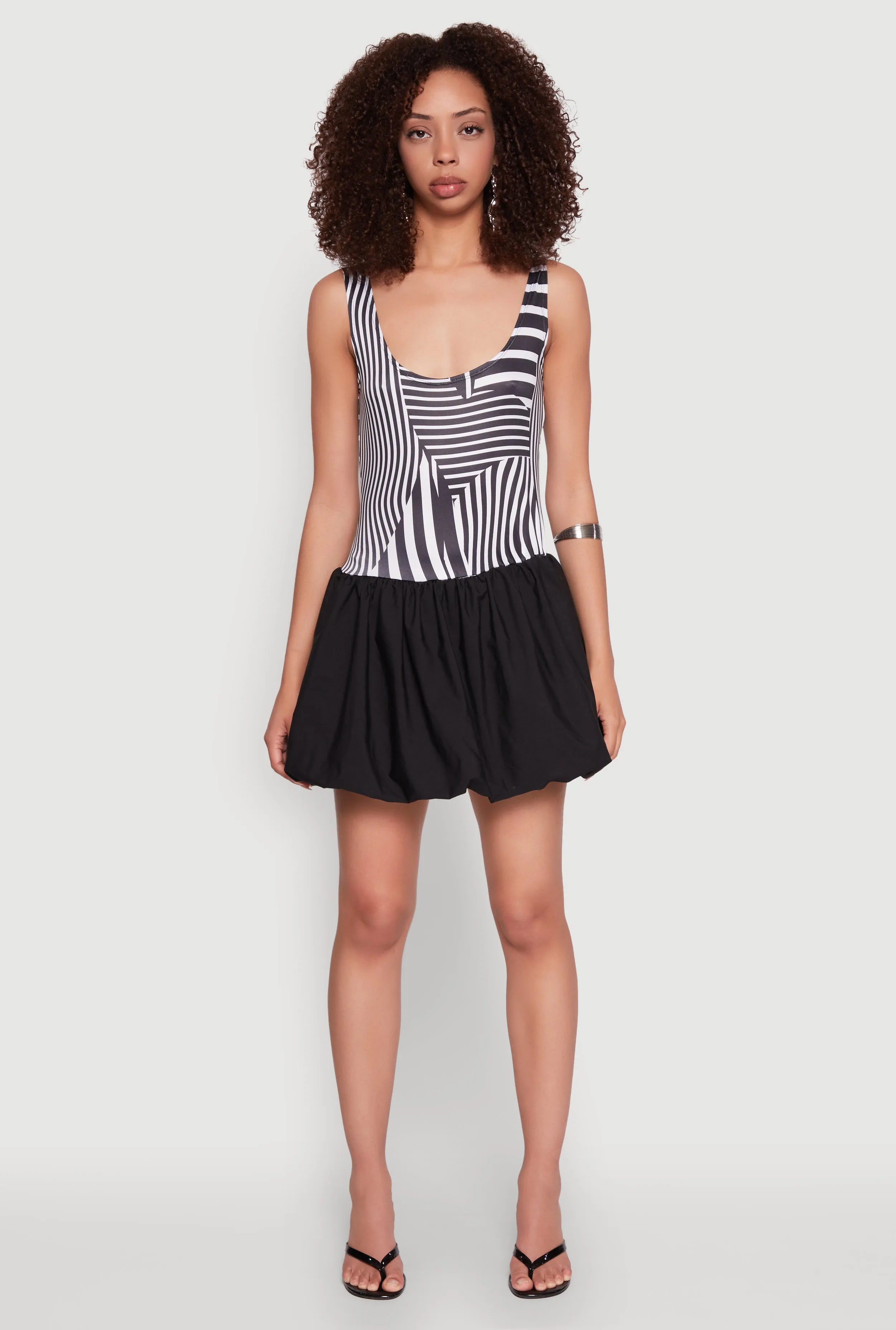 Printed Pattern Bubble Hem Dress sold by Rainbow product image thumbnail 2