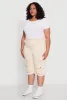 Plus Size Daisy Frayed Hem Denim Cargo Shorts sold by Rainbow