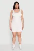 Plus Size Seamless Ribbed Sleeveless Biker Romper sold by Rainbow