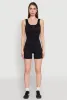 Seamless Snap Button Front Biker Romper sold by Rainbow
