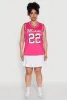 Plus Size Graphic Basketball Jersey sold by Rainbow