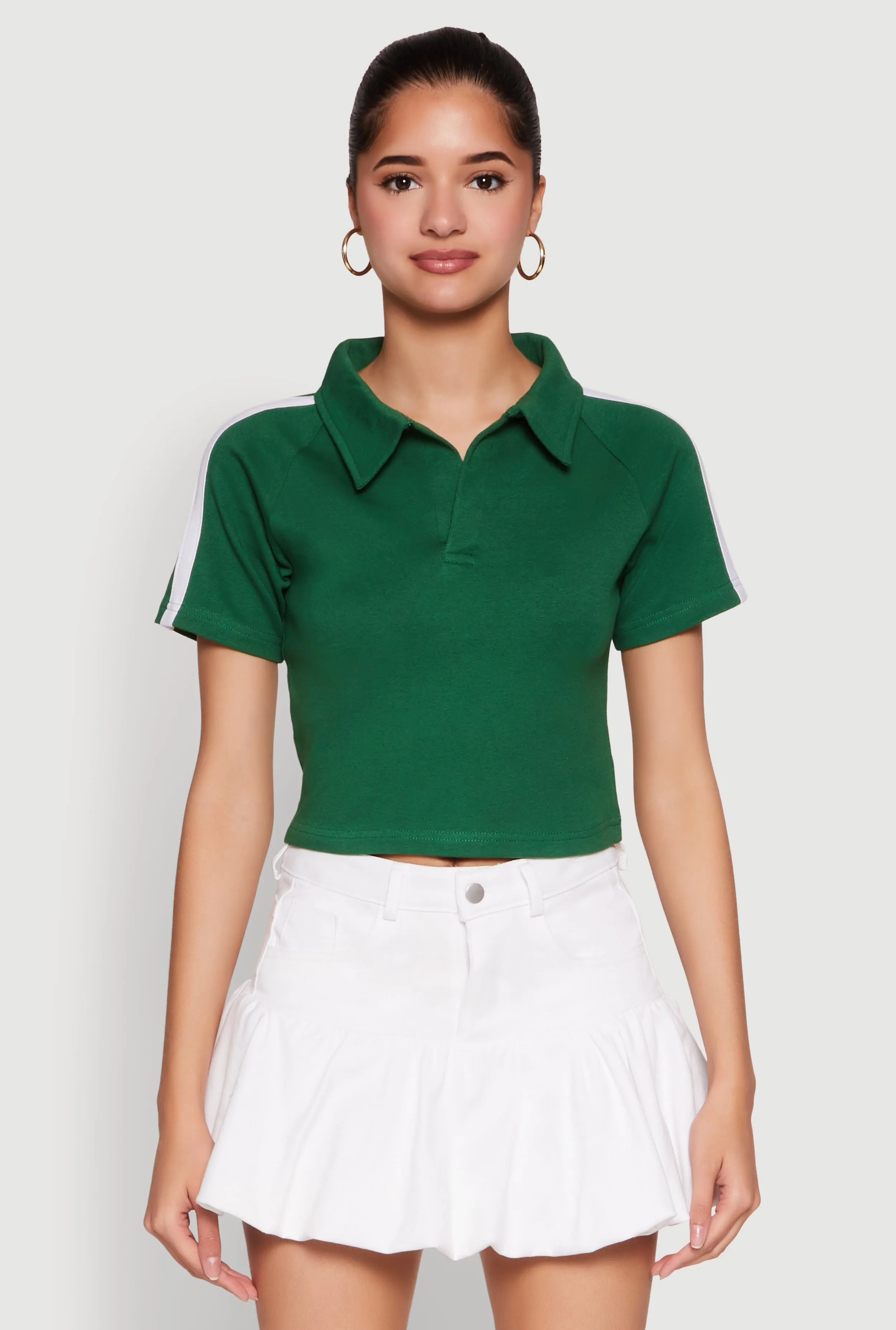 Since 1984 Graphic Cropped Polo Shirt sold by Rainbow product image thumbnail 2